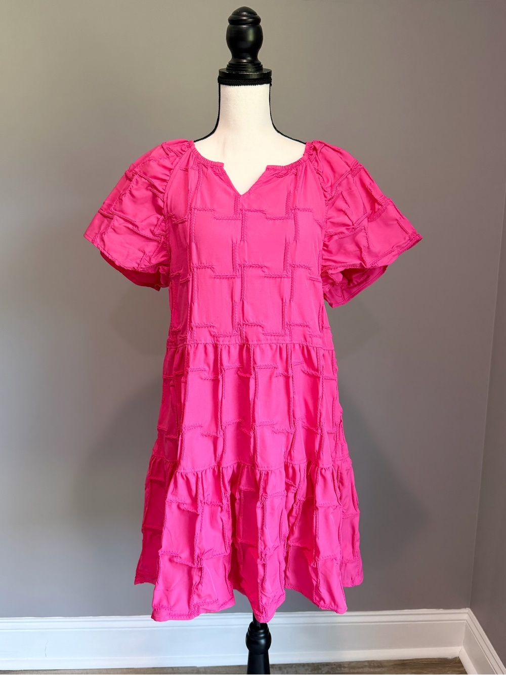 CLOTH & PORTRAIT | Pintuck Tunic Dress, Sz S